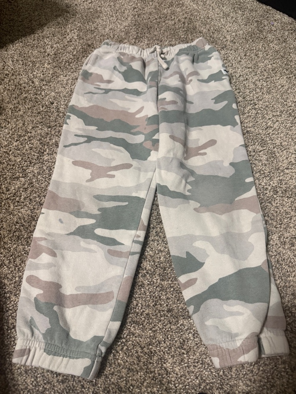 abercrombie kids Camo Sweatpants in Gray & Green